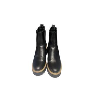 Dolce Vita Boots Ankle Boots Chunky Heel-Leather SHort Boots Women Size 8.5